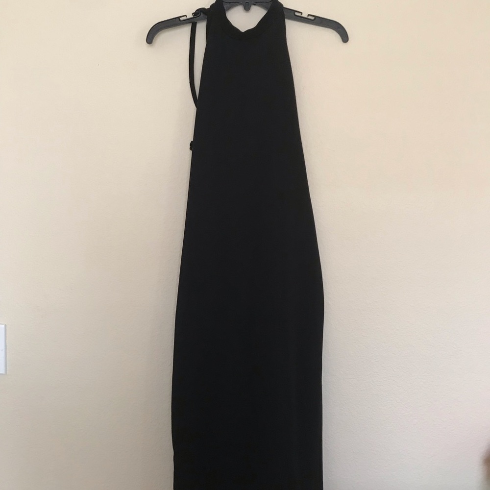 Black Halter top dress